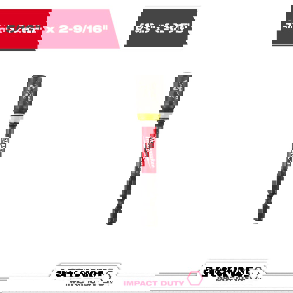 Power & Impact Screwdriver Bits & Holders; Bit Type: Magnetic Nut Driver ; Screw Size: 5/16 in ; Drive Size: 1/4 ; Overall Length (Inch): 1-1/2 ; Hex Size (Inch): 1/4 ; Magnetic: Yes